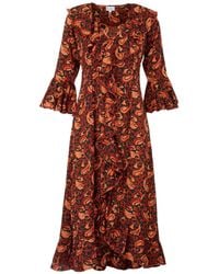 At Last - Felicity Midi Dress - Lyst