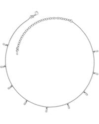 Lucy Quartermaine - Sterling Mini Drop Choker Style Necklace - Lyst
