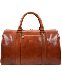 Time Resistance - Small Leather Overnight Bag, Duffel Bag - Lyst