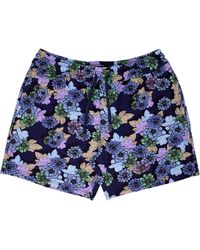 lords of harlech - Silus Snap Floral Interlock Shorts - Lyst