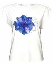 Lalipop Design - Laser-Cut Floral Print And Embroidered T-Shirt - Lyst
