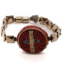 Ebru Jewelry - Om Mani Padme Hum Coral Mantra Bracelet - Lyst