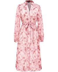 Smart and Joy - Floral Print Shirt-Dress - Lyst