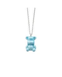 POPORCELAIN - Baby Porcelain Teddy Bear Necklace, Tone - Lyst
