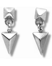 Jagged Halo Jewelry - Arrowhead Drop Earrings - Lyst