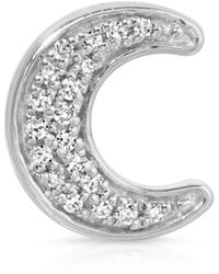 Maya Brenner - Pavé Charm Stud - Lyst