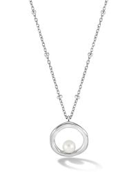 Dower & Hall - Open Circle Pearl Pendant - Lyst