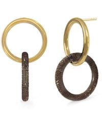 Gold & Honey - Double Drop Earrings - Lyst