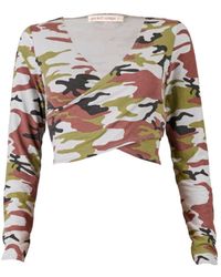 Love and Nostalgia - Love Is A Battlefield Cross Front Top - Lyst