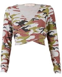 Love and Nostalgia - Love Is A Battlefield Cross Front Top - Lyst