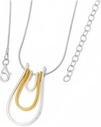 Lucy Quartermaine - Solid Sterling Horse Shoe Tri Petal Pendant - Lyst