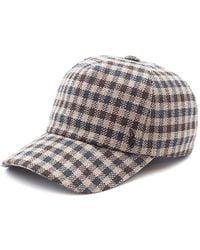 DORIA 1905 - Wool-Blend Checked Fabric Baseball Cap - Lyst
