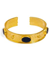 Ebru Jewelry - Cleopatra Sapphire Gemstone & Antique Cuff Bracelet - Lyst