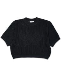 Gigi Knitwear - Butterfly Cotton Knit T-Shirt - Lyst