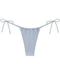 Montce - Classic Stripe Brasil Scrunch Bikini Bottom - Lyst