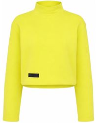 Modrn Studio - Ultra-Soft Cotton Crop Sweatshirt - Lyst