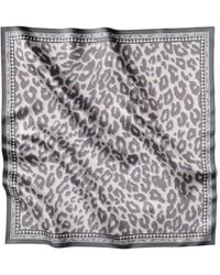 Lamberty Munich - Smooth Cheetah Italian Mulberry Silk Scarf - Lyst