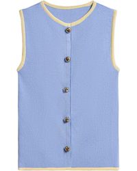 Nocturne - Button-Embellished Knit Top - Lyst