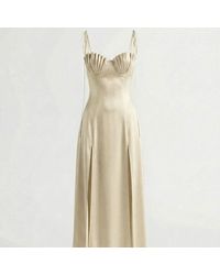 La Musa - Neutrals Milk Mermaid Dress - Lyst