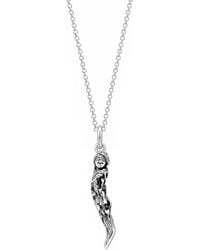 Unaloe - Sterling Blindfold Goddess Italian Horn Pendant Necklace - Lyst