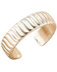 Posh Totty Designs - Sterling Wave Open Ring - Lyst