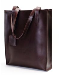 THE DUST COMPANY - Leather Tote In Cuoio Havana - Lyst