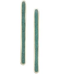 Zeworks - Malala Stick Malachite Earrings - Lyst
