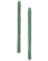 Zeworks - Malala Stick Malachite Earrings - Lyst