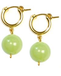 Lexi Jewelry - Serene Bolita Hoop Earrings - Lyst