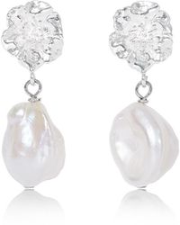 Pearls of the Orient Online - Vita Cherry Blossom & Baroque Cultured Freshwater Pearls Drop Earrings - Lyst