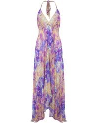 Sophia Alexia - Desert Breeze Silk Maxi Ibiza Dress - Lyst