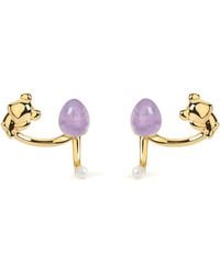 Freqnc Atelier - Cuddly Bear Earrings Amethyst Ear Jackets - Lyst