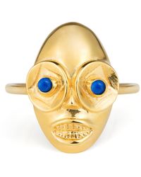 Lee Renee - Voodoo Ghede Ring Gold & Lapis Lazuli - Lyst