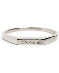 VicStoneNYC Fine Jewelry - 14K Natural Diamond “F*Ck” Signet Ring - Lyst