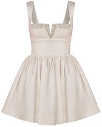 NAZLI CEREN - Leanne Satin Mini Dress - Lyst