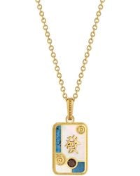 Karma and Luck - Fortune Flow Dragon Multi-Stone Mahjong Necklace - Lyst