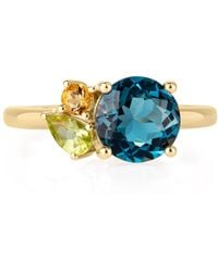 Augustine Jewels - Topaz Cluster Ring - Lyst