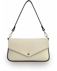 Apatchy London - Neutrals The Munro Stone Leather Shoulder Bag - Lyst