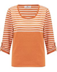 Peraluna - Sailor Striped Knitwear 3/4 Sleeve Pullover - Lyst