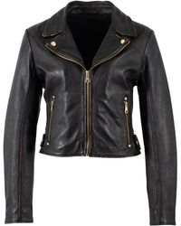 Mauritius - Leather Biker Jacket With Hardware Hazie - Lyst