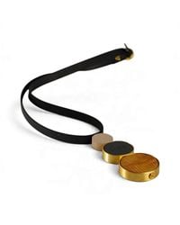 Svetlana Vukov - Neutrals Wood& Triple Disc Necklace - Lyst
