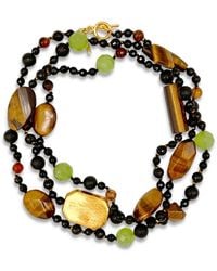 Jaredjamin - Sorrento Gemstone Knotted Necklace - Lyst