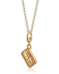 Lily Charmed - Plated Malted Milk Biscuit Charm Necklace - Lyst