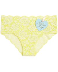Noblesse Oblige - Lime Zest Flock Panty - Lyst