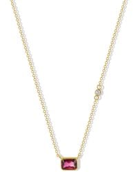 Jewelbird - Tourmaline And Diamond Necklace - Lyst