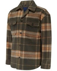 Guards London - Welsh Check Wool Overshirt - Lyst