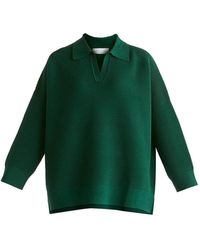Paisie - Polo Collar Ribbed Jumper - Lyst