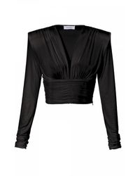 AGGI by HALEWSKI - Lizzie Pearl Long Sleeve Top - Lyst