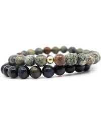 Shar Oke - Tiger's Eye, African & 14K Solid Bracelet - Lyst