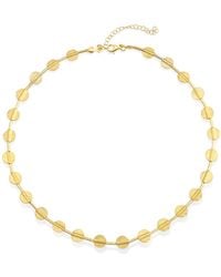 The Pheia - Textured Disc Chain Necklace - Lyst
